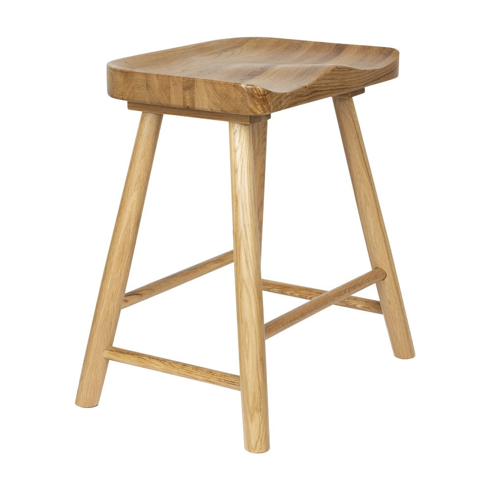 Product photograph of Olivia S Nordic Living Collection Wander Stool In Natural from Olivia's