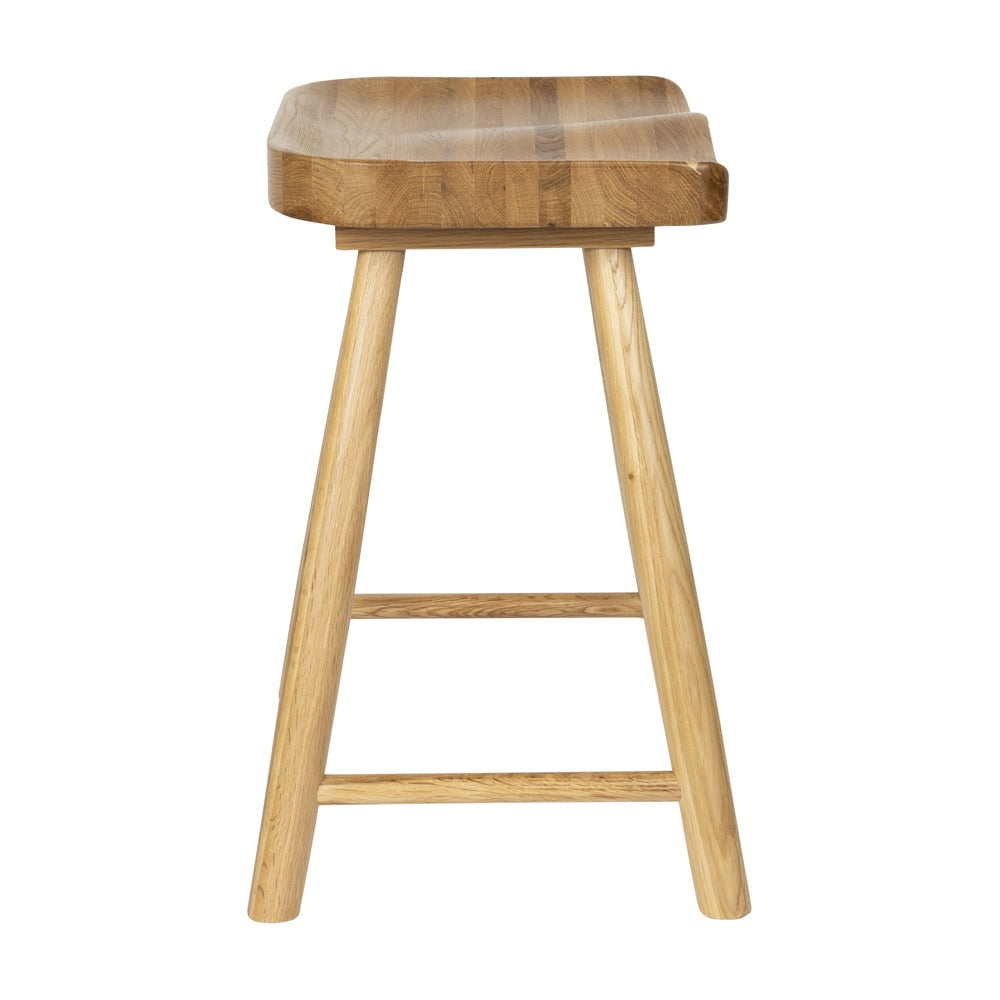 Product photograph of Olivia S Nordic Living Collection Wander Stool In Natural from Olivia's.