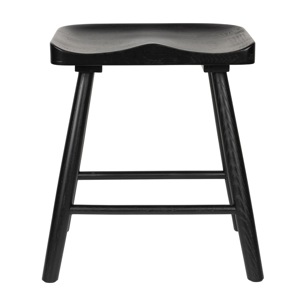 Product photograph of Olivia S Nordic Living Collection Wander Stool In Black from Olivia's.