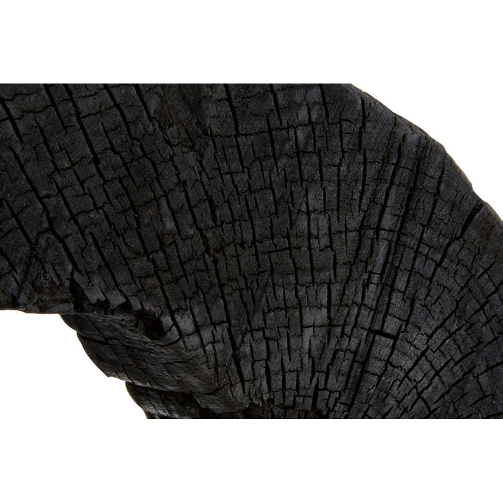 Product photograph of Olivia S Black Wooden Sculpture Small from Olivia's.