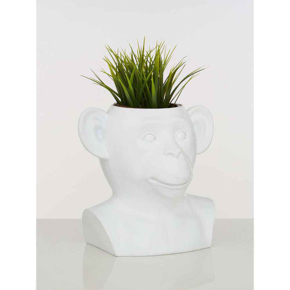 Product photograph of Olivia S Monkey Planter from Olivia's.