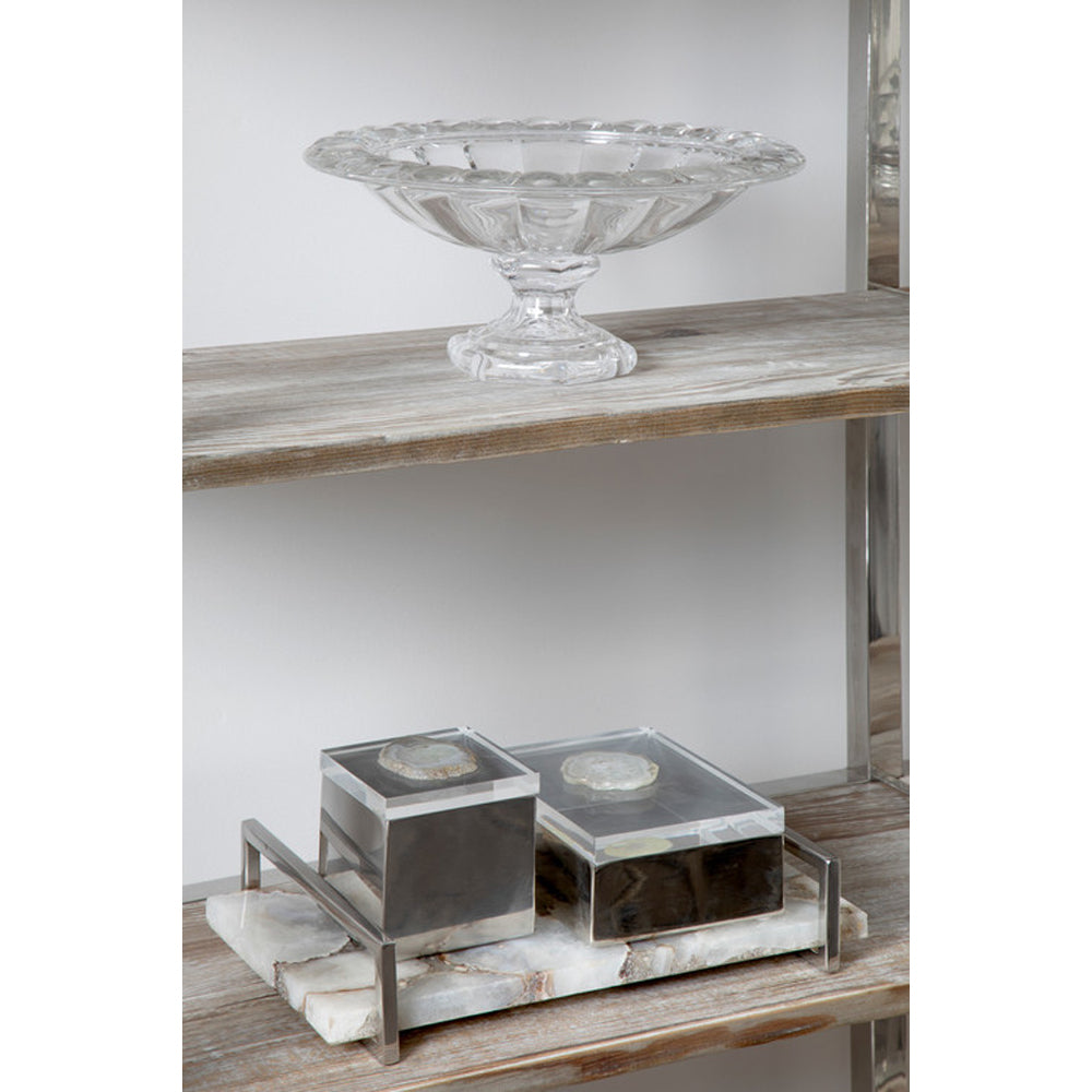 Product photograph of Olivia S Boutique Hotel Collection - White Agate Tray Large from Olivia's.