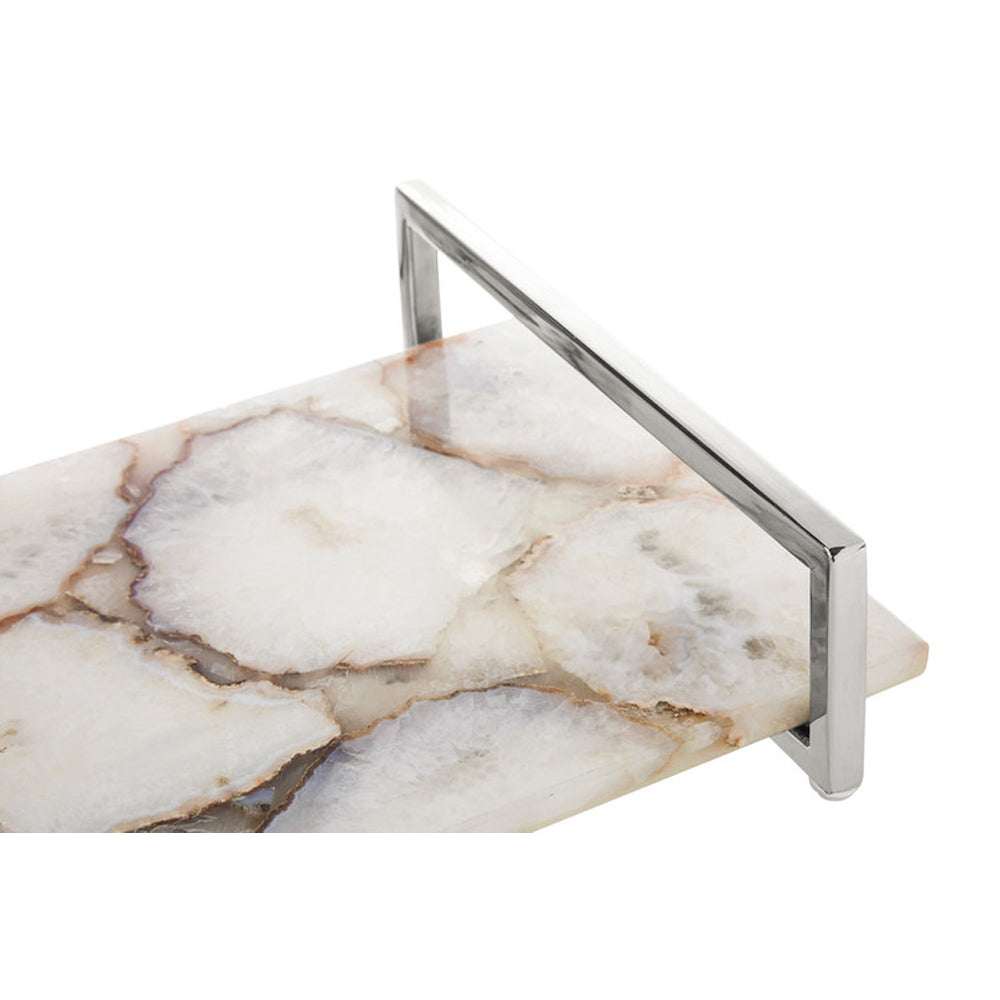 Product photograph of Olivia S Boutique Hotel Collection - White Agate Tray Large from Olivia's.