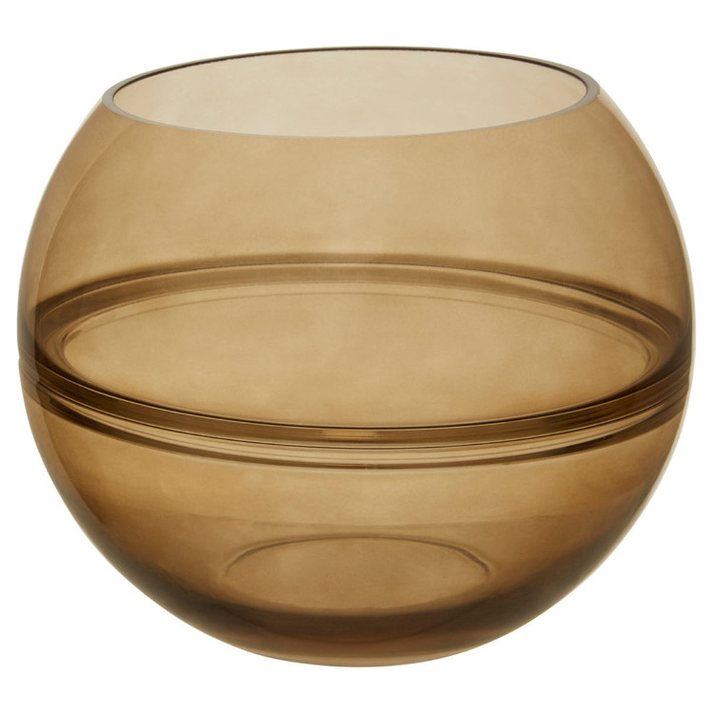 Product photograph of Olivia S Luxe Collection - Amber Round Vase from Olivia's.
