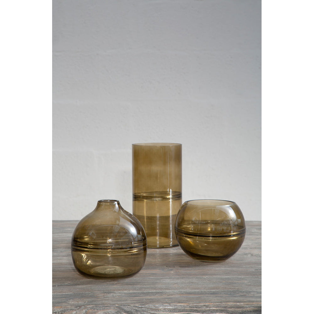 Product photograph of Olivia S Luxe Collection - Amber Bottle Vase from Olivia's.