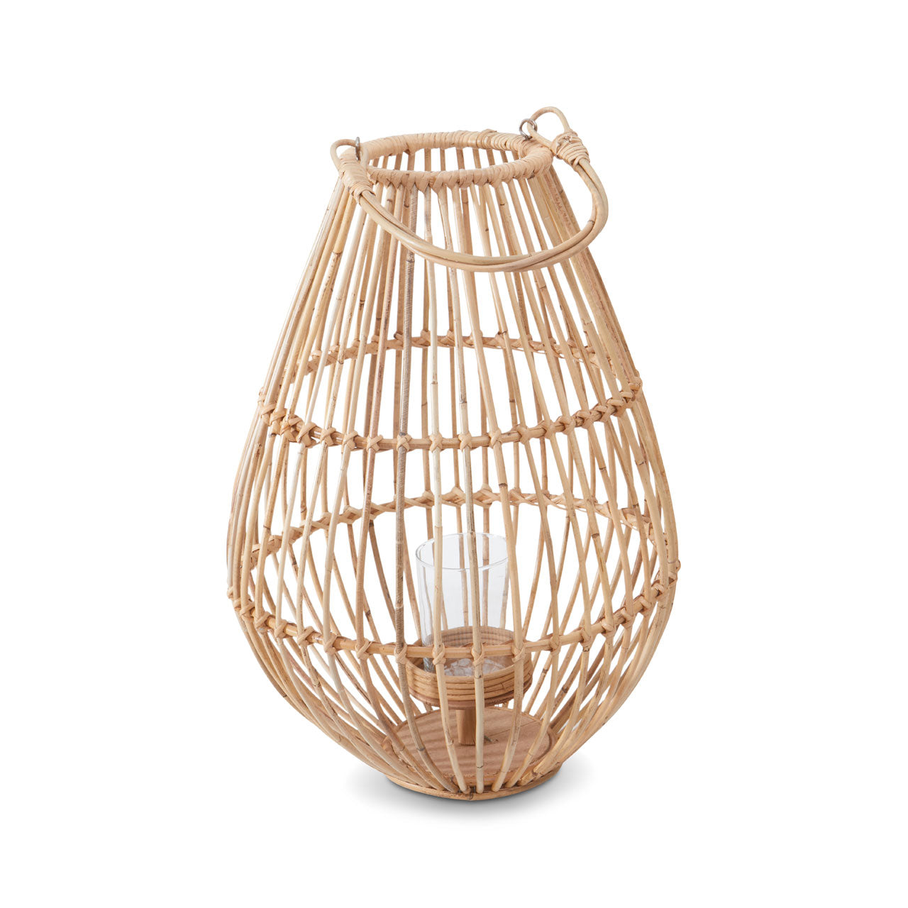 Product photograph of Olivia S Mara Candle Holder In Natural Rattan Medium from Olivia's.