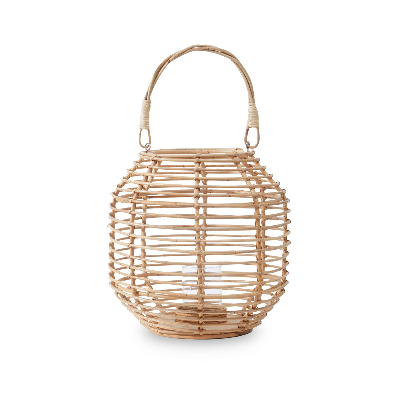 Product photograph of Olivia S Mara Candle Holder In Natural Rattan Large from Olivia's