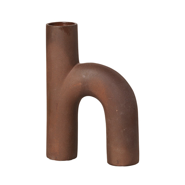 Product photograph of Broste Copenhagen Hector Vase Red Clay from Olivia's