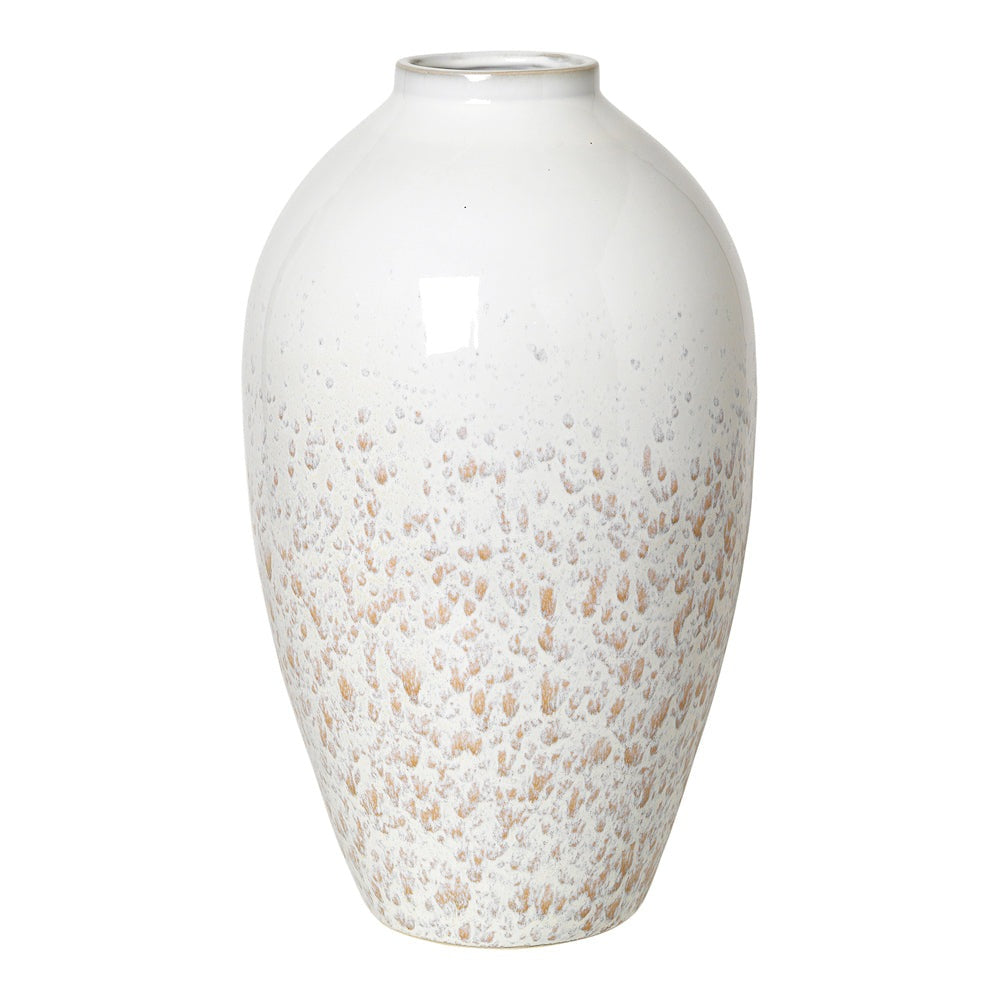 Product photograph of Broste Copenhagen Ceramic Ingrid Vase In Tan from Olivia's