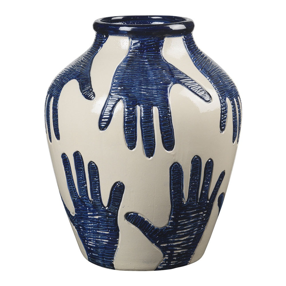 Product photograph of Broste Copenhagen Mime Ceramic Vase In Rainy Day from Olivia's