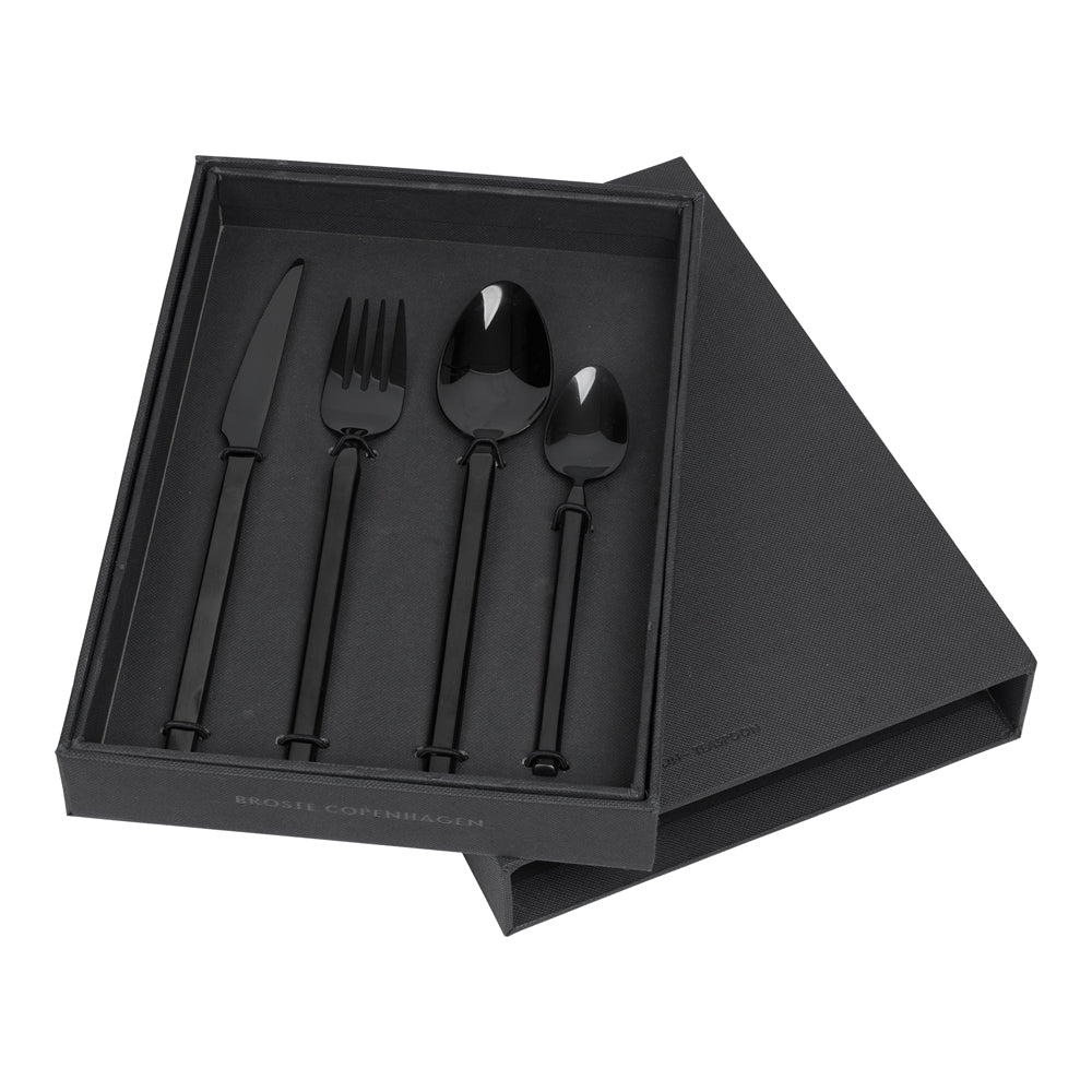 Broste Copenhagen Tvis Cutlery Set In Black
