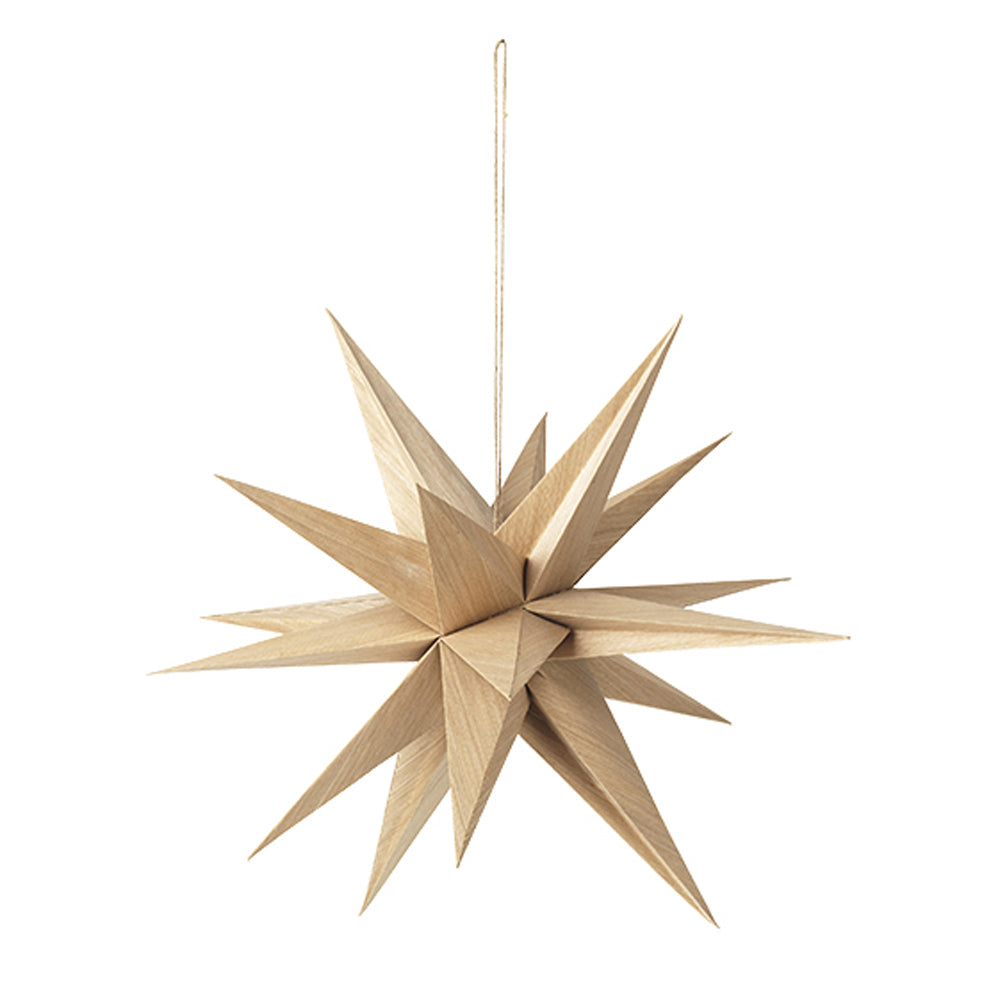 Product photograph of Broste Copenhagen Christmas Venus Deco Star Natural Large from Olivia's