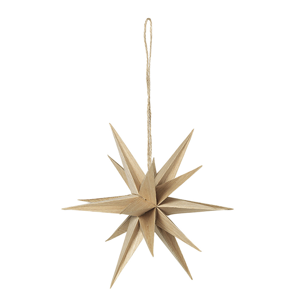 Product photograph of Broste Copenhagen Christmas Venus Deco Star Natural Small from Olivia's.