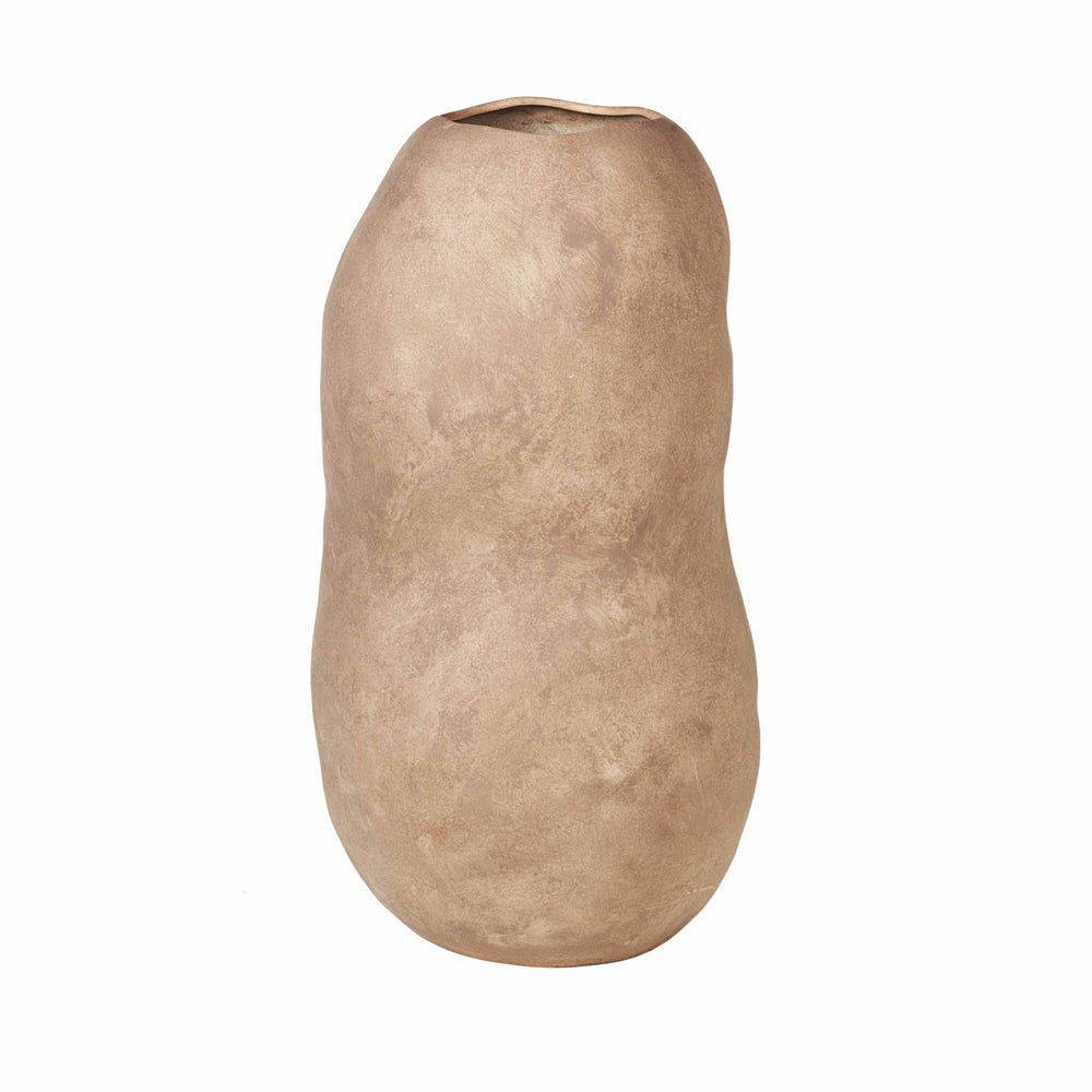 Product photograph of Broste Copenhagen Organic Vase Simply Taupe Large from Olivia's.