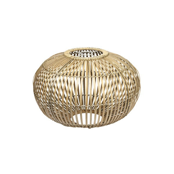 Product photograph of Broste Copenhagen Zep Light Shade Natural Brown Medium from Olivia's