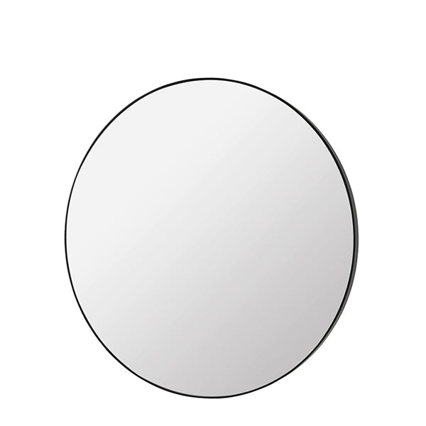 Product photograph of Broste Copenhagen Complete Wall Mirror Round Black Small from Olivia's