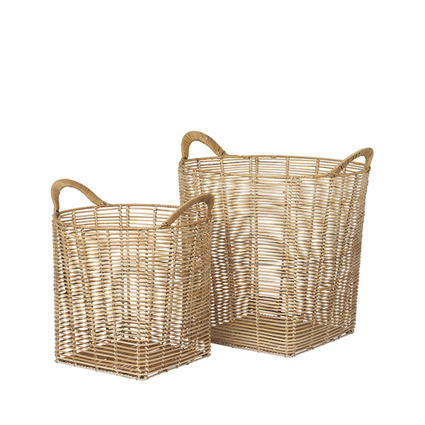 Product photograph of Broste Copenhagen Safi Basket Natural Brown from Olivia's