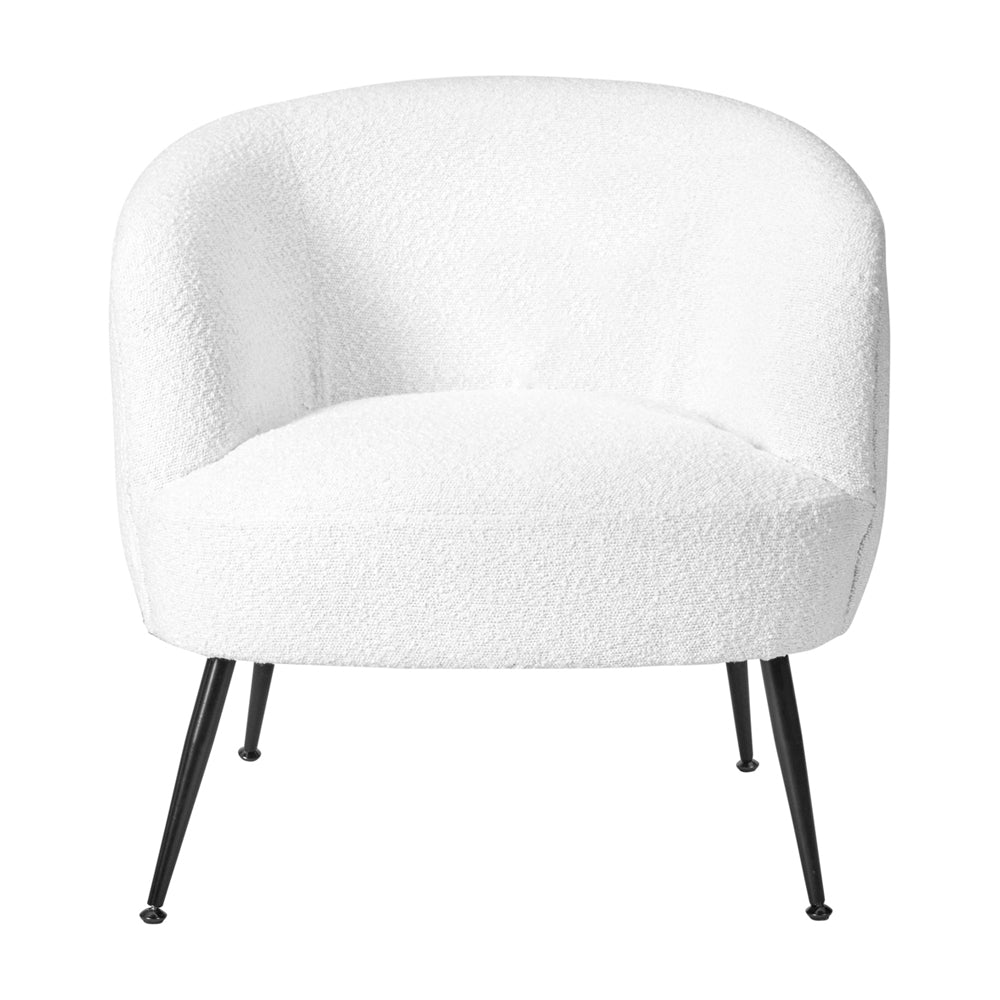 Olivias Sienna Boucl Tub Chair With Black Legs