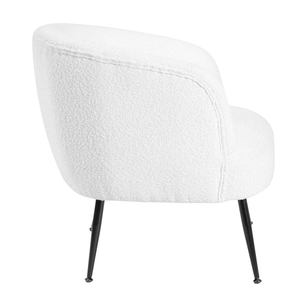 Product photograph of Olivia S Sienna Boucl Tub Chair With Black Legs from Olivia's.