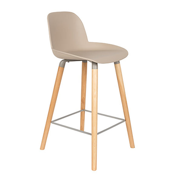 Zuiver Albert Kuip Bar Stool Taupe Taupe Small