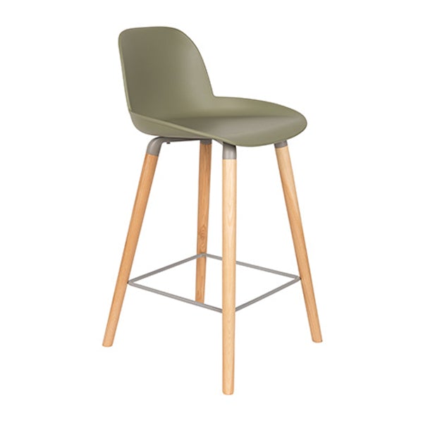 Zuiver Albert Kuip Bar Stool Green Outlet Green Small