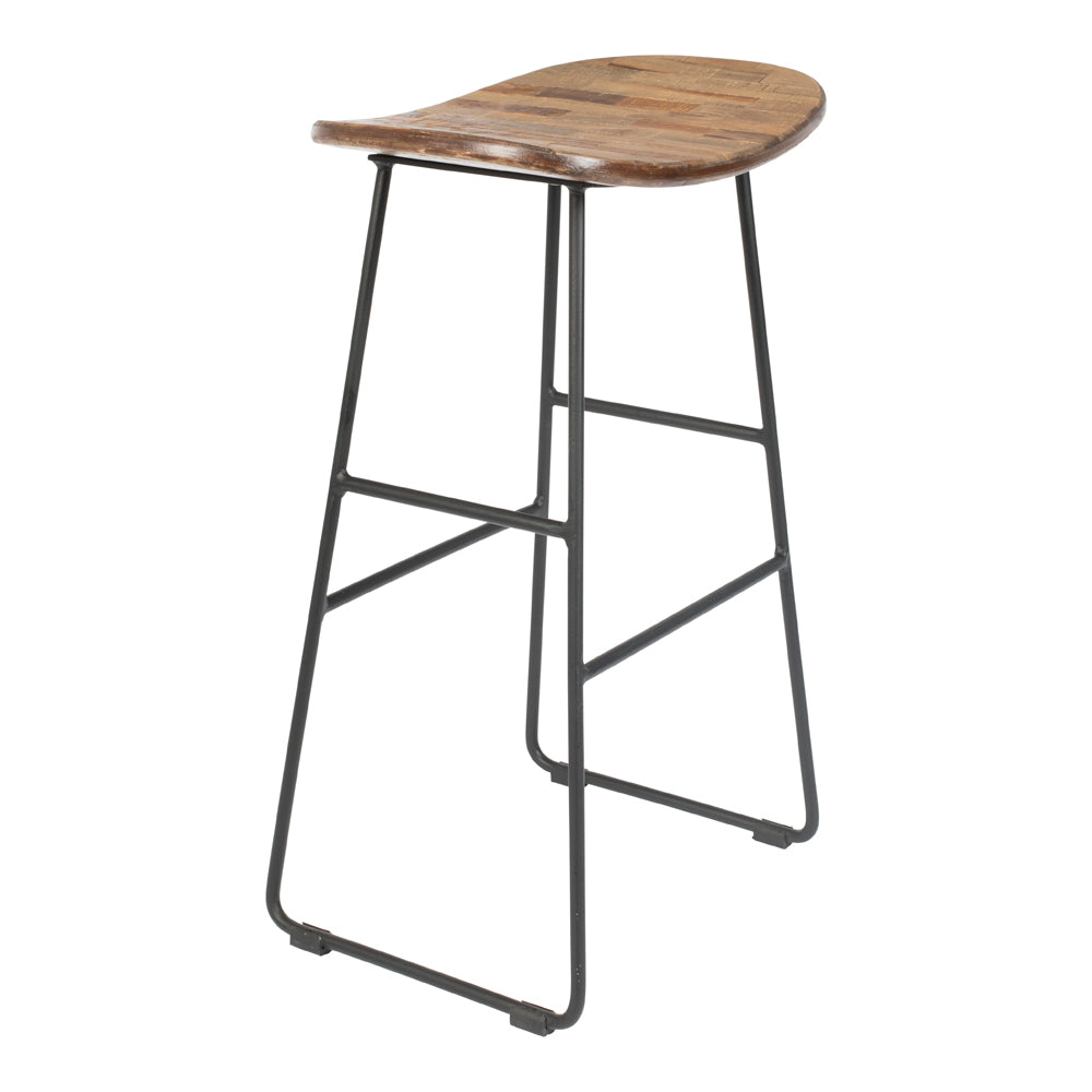 Product photograph of Olivia S Nordic Living Collection - Tait Counter Stool In Natural from Olivia's