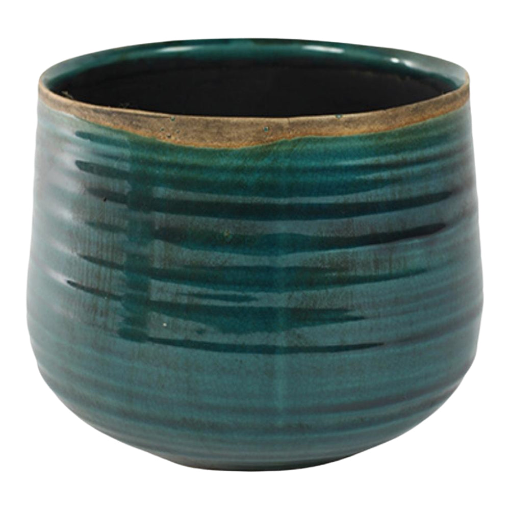 Product photograph of Ivyline Pot Como In Turquoise from Olivia's