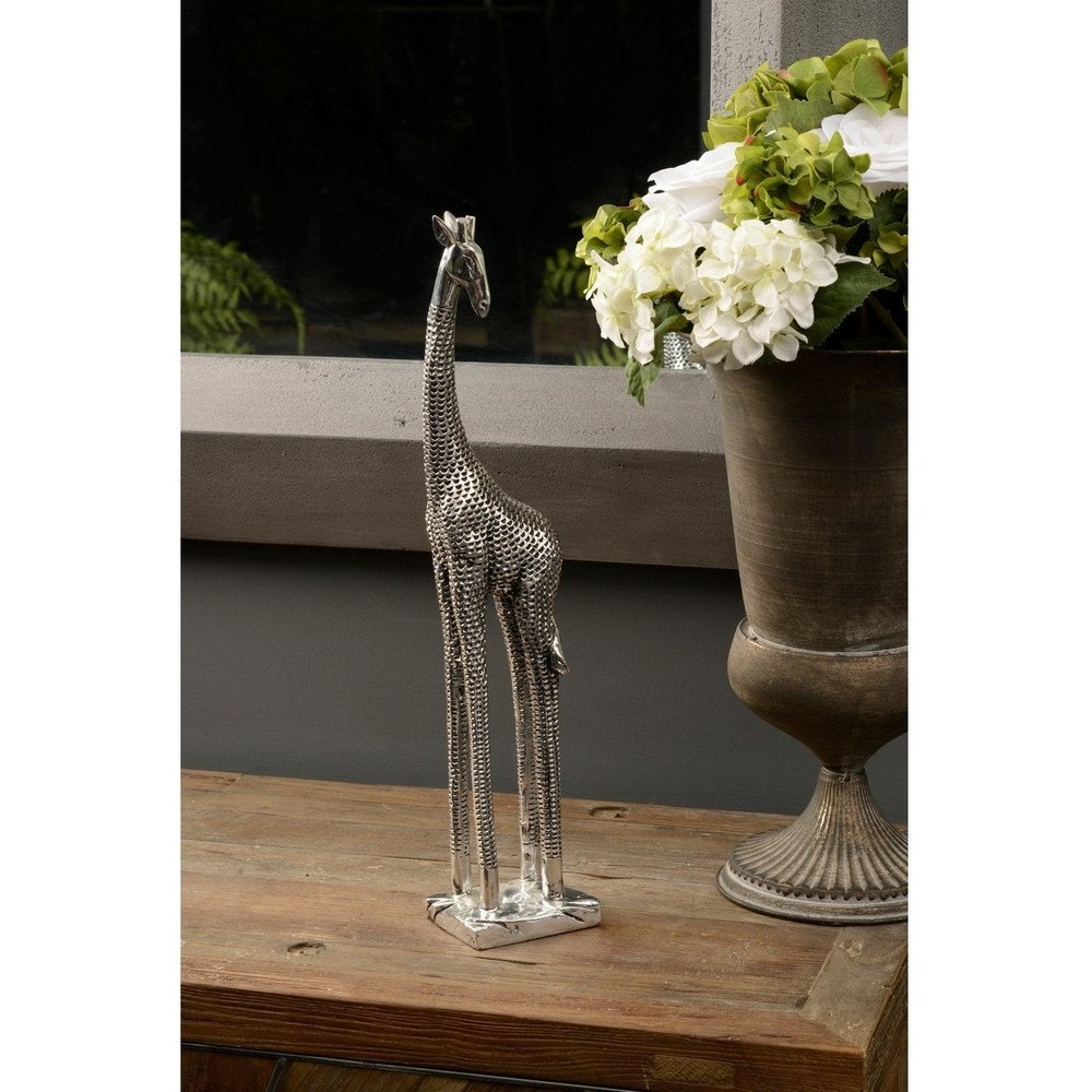 Product photograph of Libra Interiors Giraffe Small Silver from Olivia's.