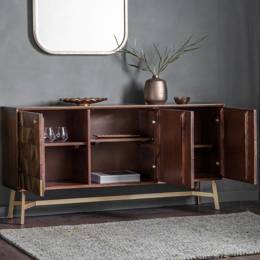 Product photograph of Gallery Interiors Tate 3 Door Sideboard from Olivia's.