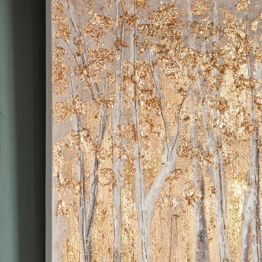 Product photograph of Gallery Interiors Golden Woodland Canvas from Olivia's.