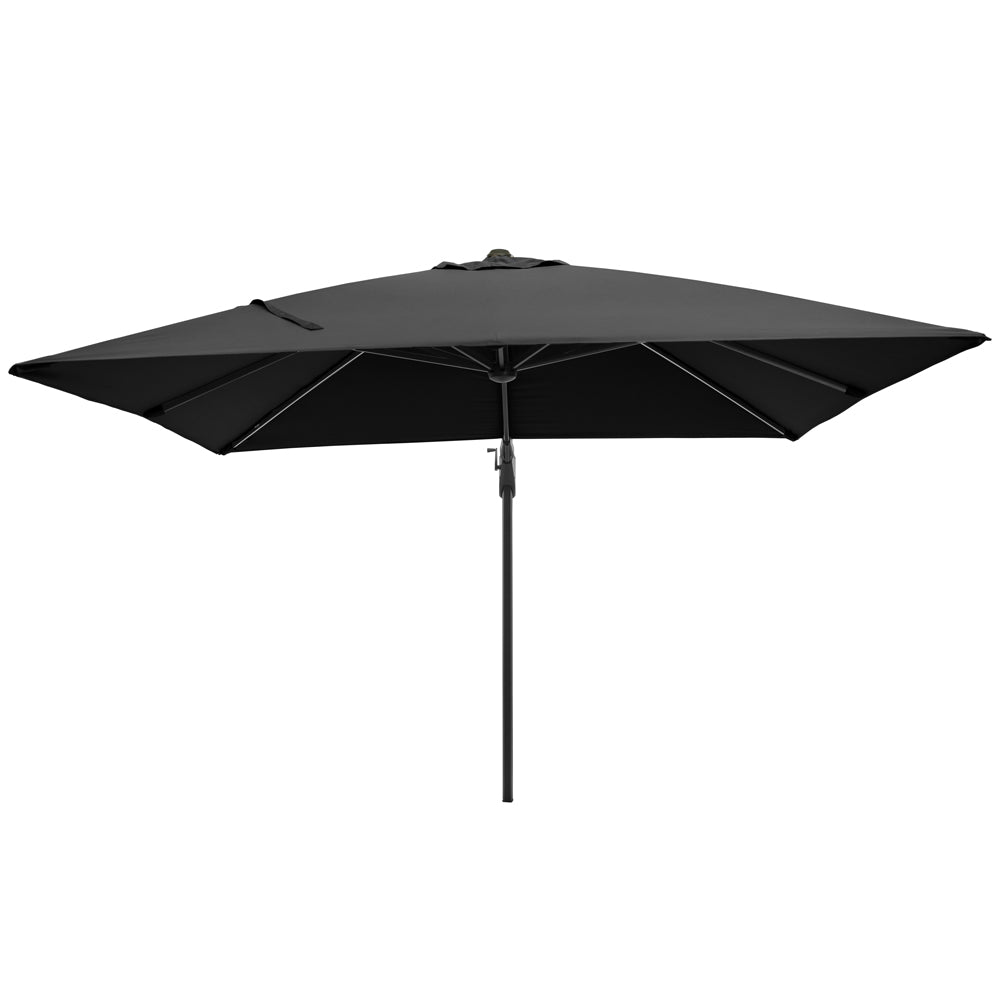 Product photograph of Olivia S Audrey Glow Challenger T2 3m Square Anthracite Parasol from Olivia's
