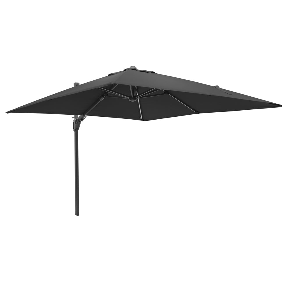 Product photograph of Olivia S Audrey Glow Challenger T2 3m Square Anthracite Parasol from Olivia's.