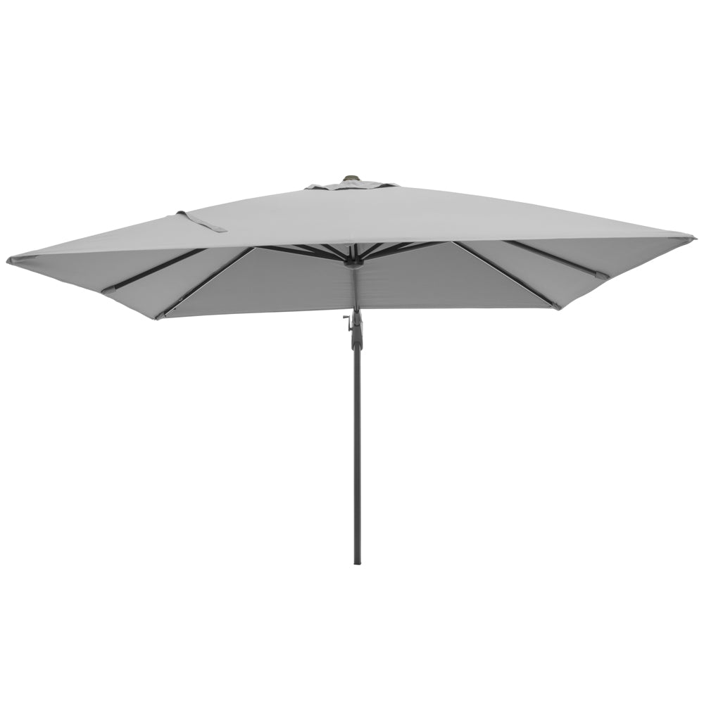 Product photograph of Olivia S Audrey Glow Challenger T2 3m Square Luna Grey Parasol from Olivia's