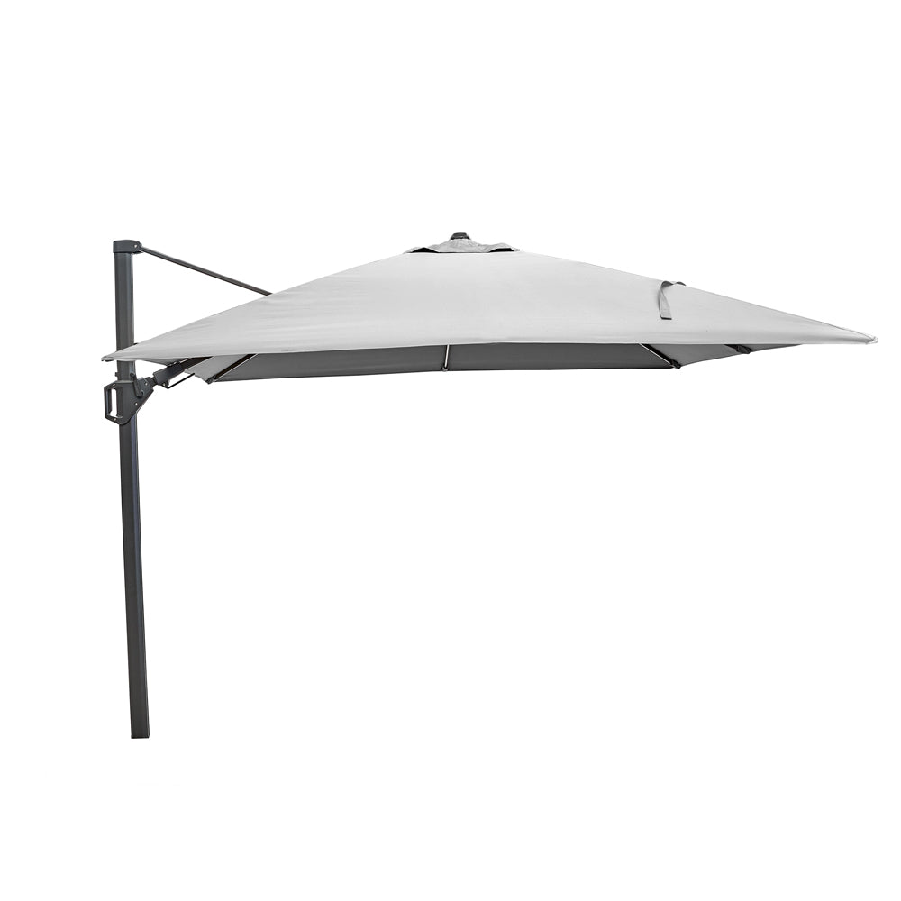 Product photograph of Olivia S Audrey Glow Challenger T2 3m Square Luna Grey Parasol from Olivia's.