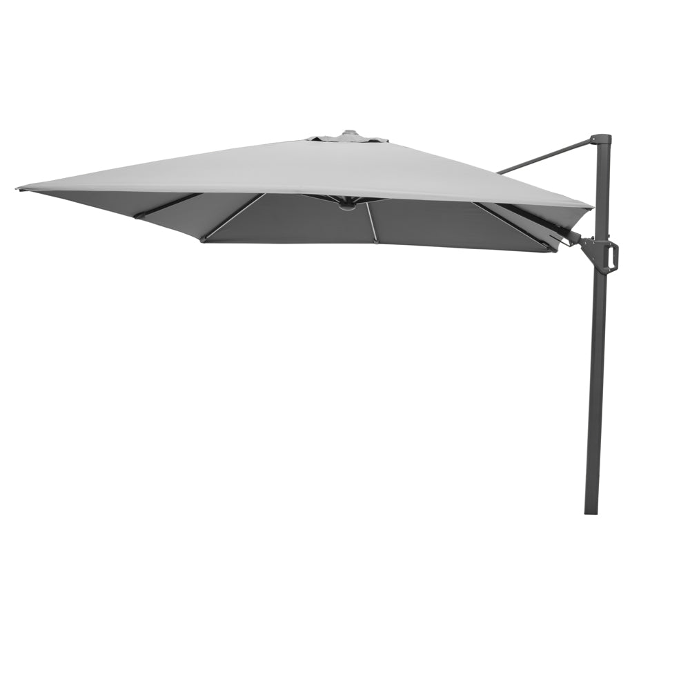 Product photograph of Olivia S Audrey Glow Challenger T2 3m Square Luna Grey Parasol from Olivia's.