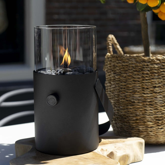 Product photograph of Cosiscoop Fire Lantern In Black from Olivia's.