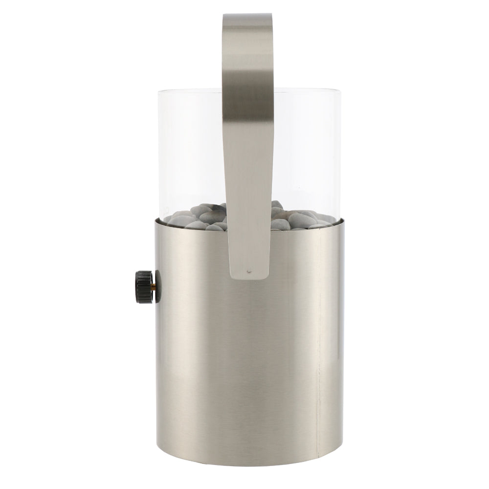 Product photograph of Cosiscoop Fire Lantern In Stainless Steel from Olivia's.