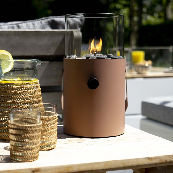 Product photograph of Cosiscoop Fire Lantern In Terracota from Olivia's.