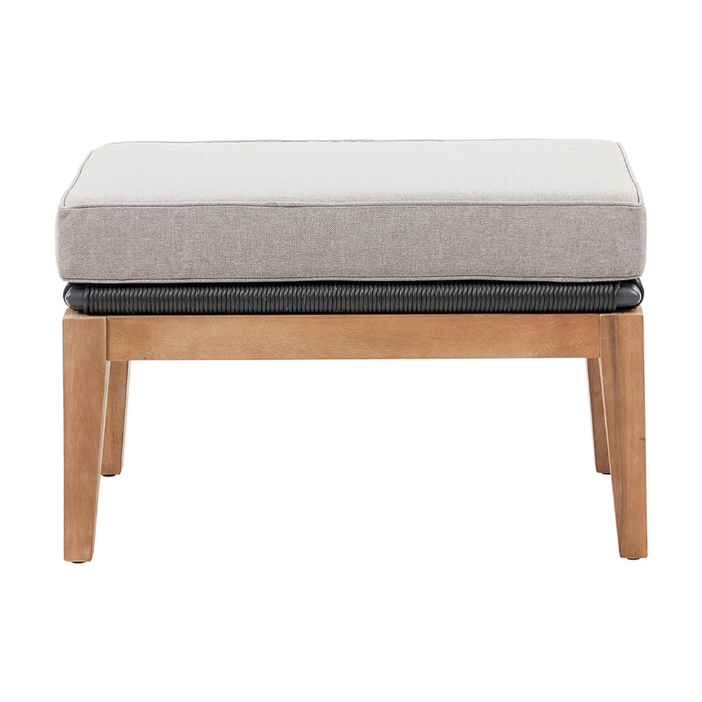 Product photograph of Olivia S Kaia Footstool In Grey from Olivia's