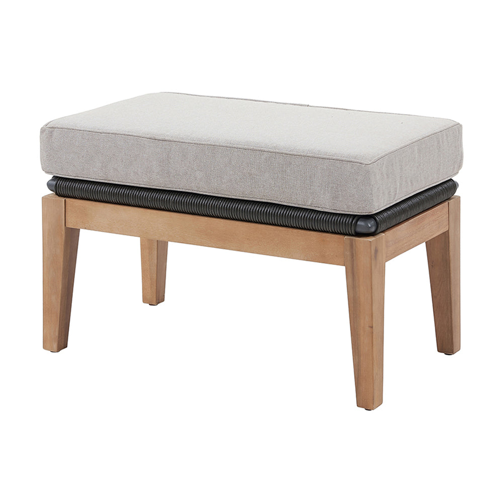 Product photograph of Olivia S Kaia Footstool In Grey from Olivia's.