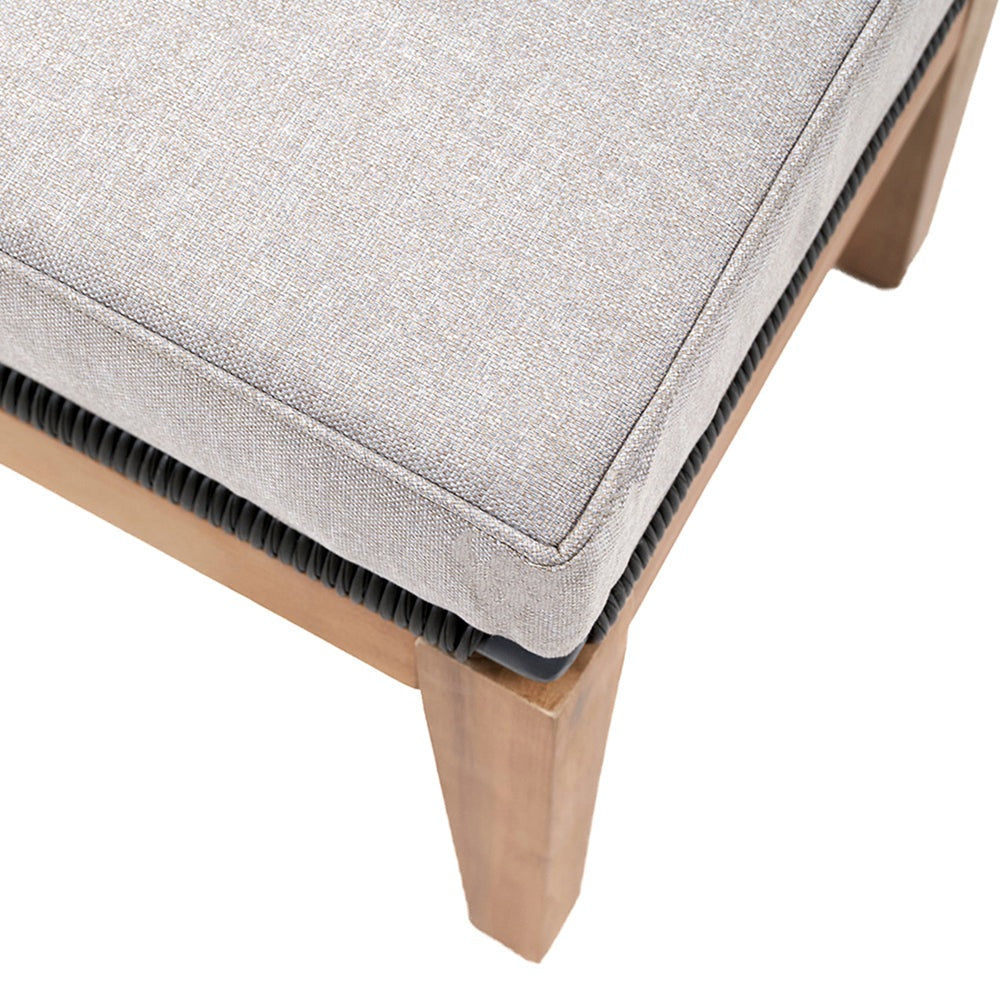 Product photograph of Olivia S Kaia Footstool In Grey from Olivia's.