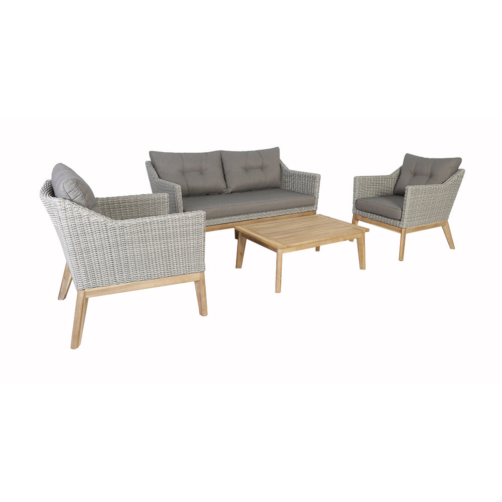 Product photograph of Olivia S Kourtney Lounge Set In Light Kubu Grey from Olivia's.