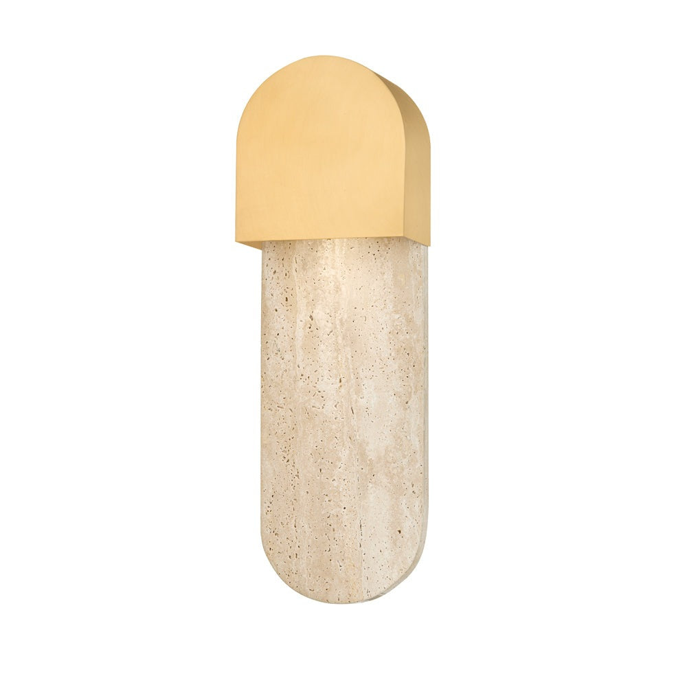 Product photograph of Hudson Valley Lighting 1 Light Wall Sconce In Aged Brass from Olivia's