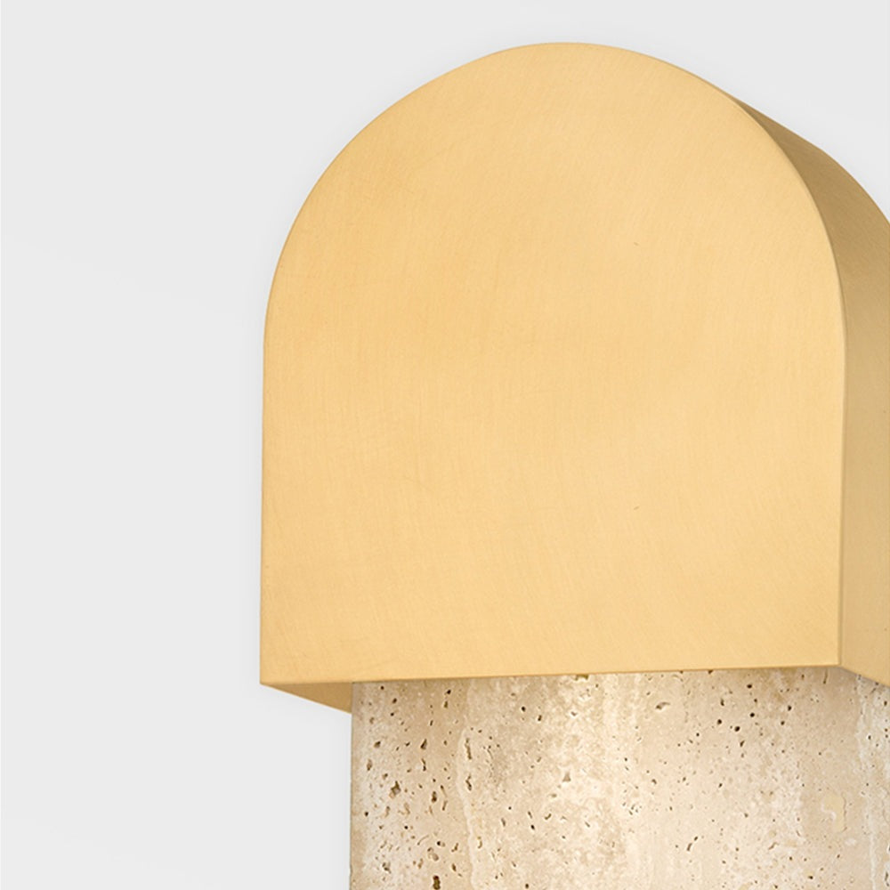 Product photograph of Hudson Valley Lighting 1 Light Wall Sconce In Aged Brass from Olivia's.
