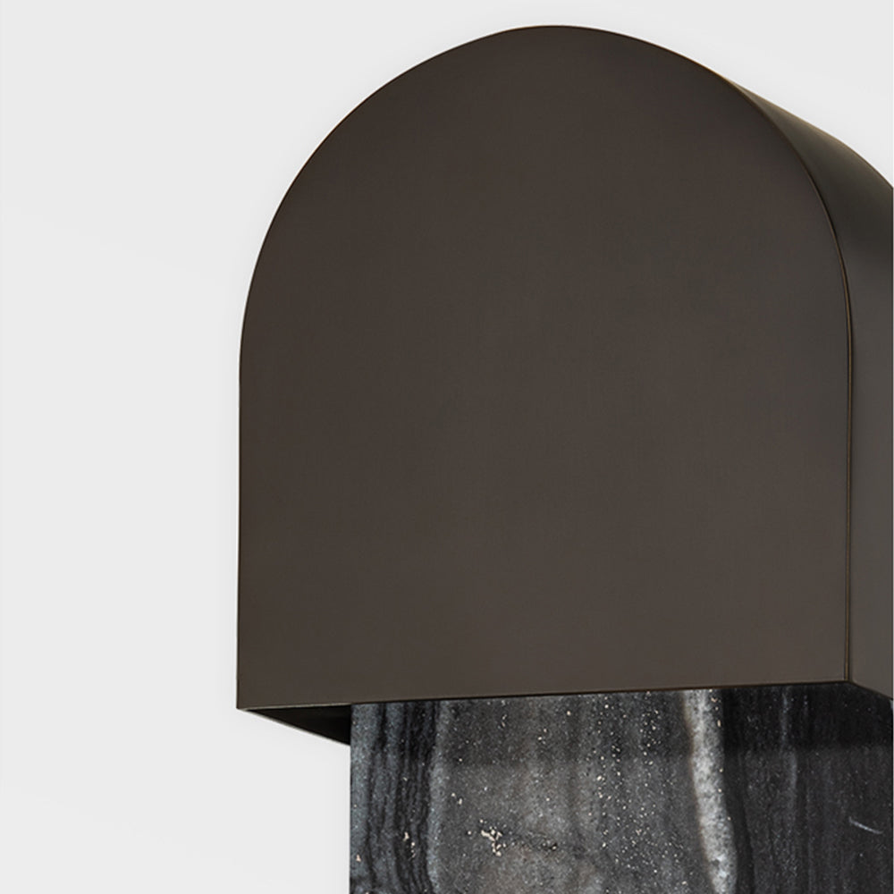 Product photograph of Hudson Valley Lighting 1 Light Wall Sconce In Black Brass from Olivia's.