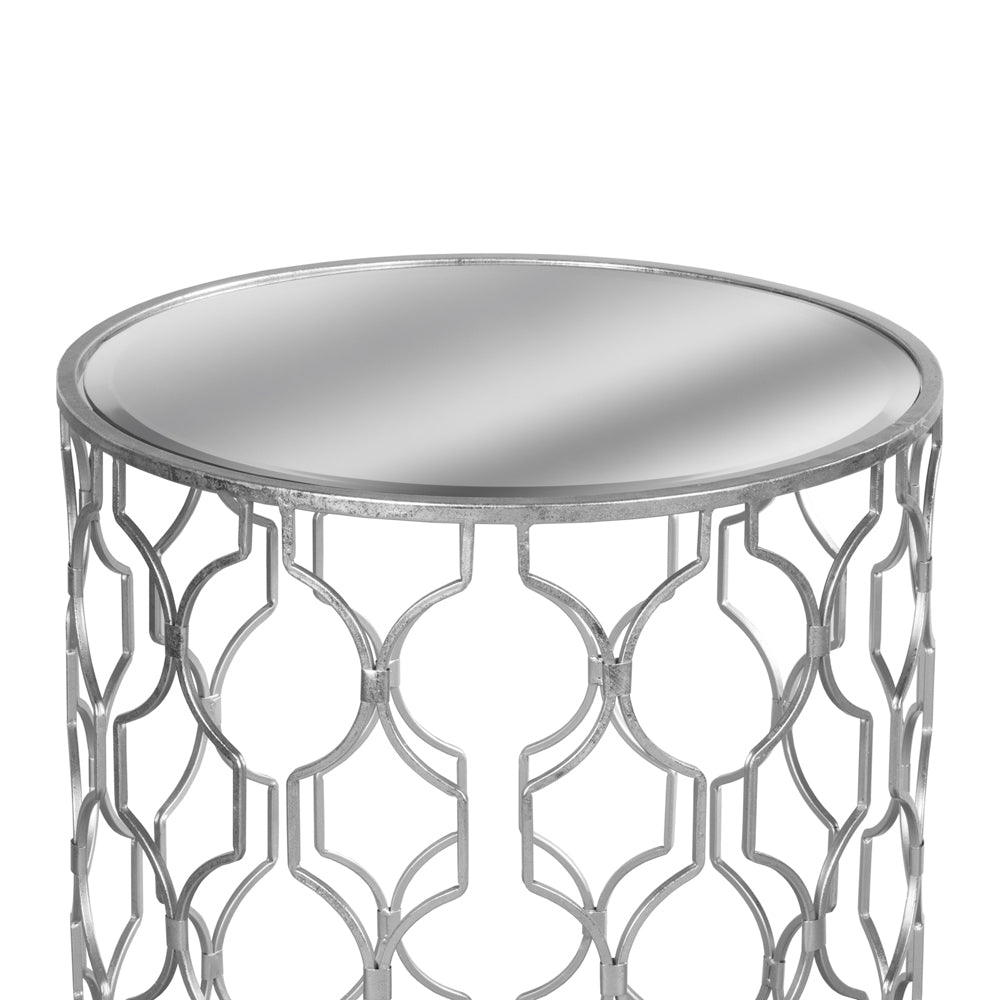 Product photograph of Hill Interiors Set Of 2 Arabesque Mirrored Side Tables from Olivia's.