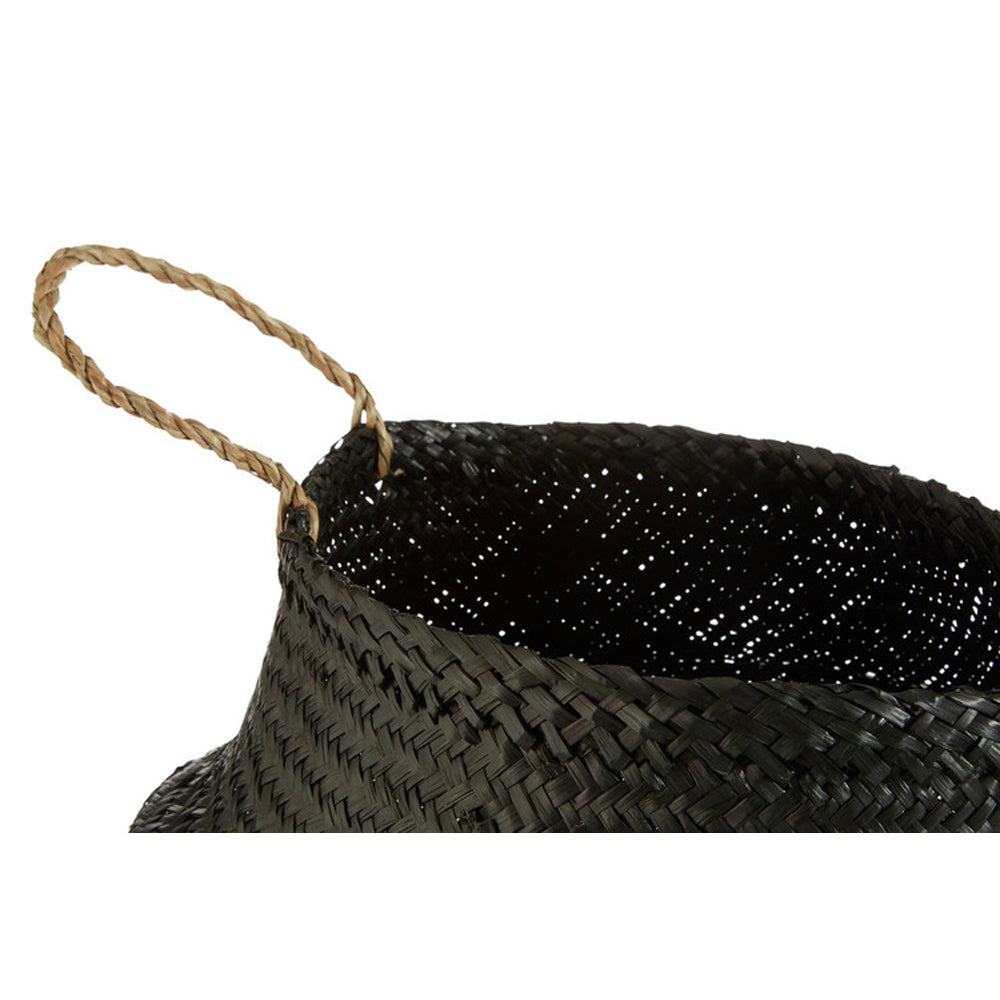 Product photograph of Olivia S Black Seagrass Basket Small from Olivia's.