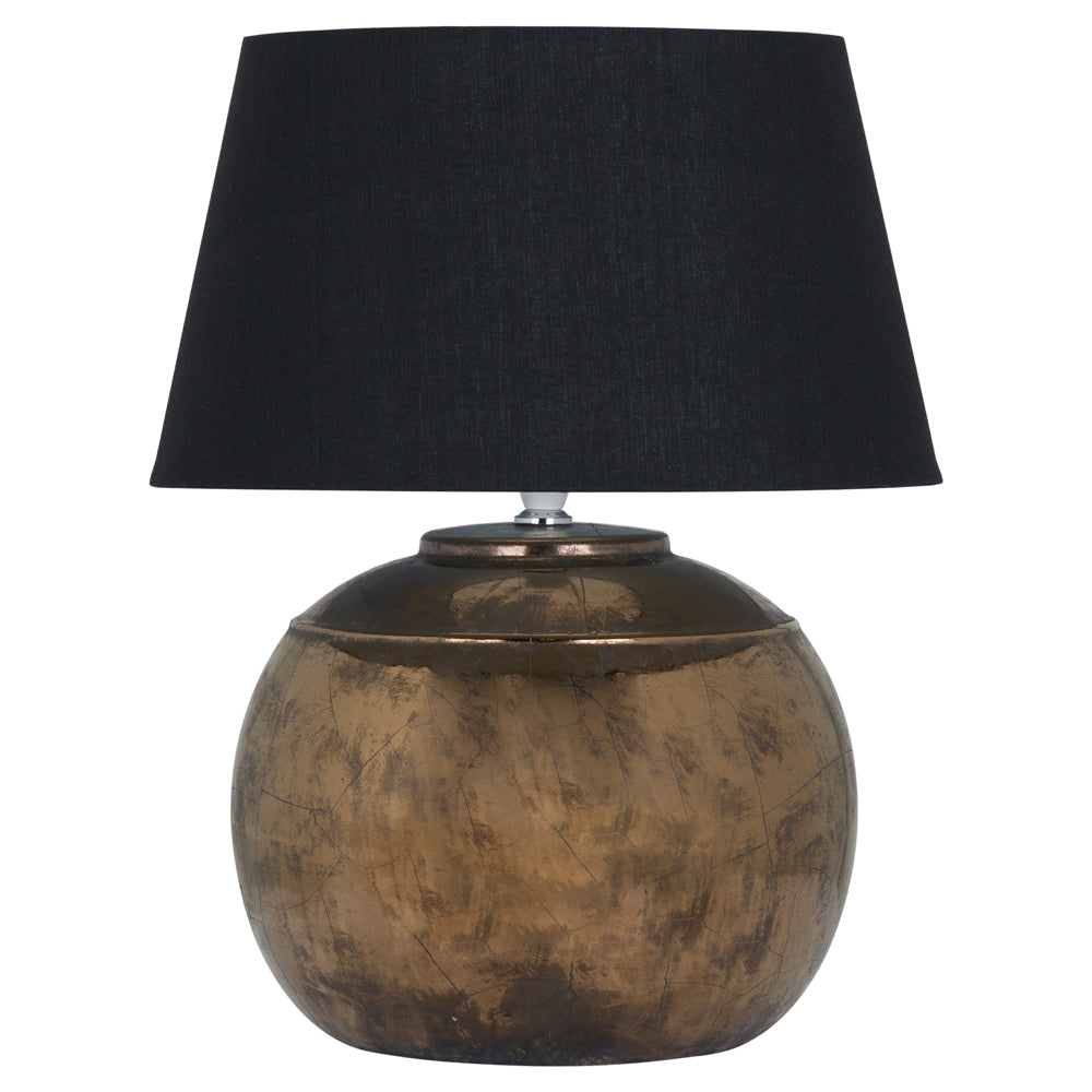 Hill Interiors Regola Bronze Metallic Ceramic Table Lamp