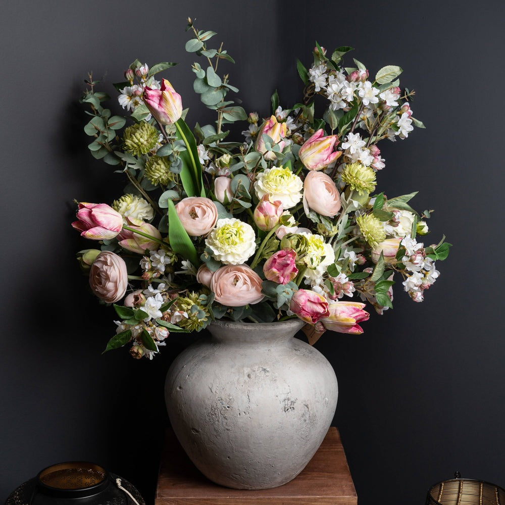 Product photograph of Hill Interiors Darcy Antique Vase In White from Olivia's.