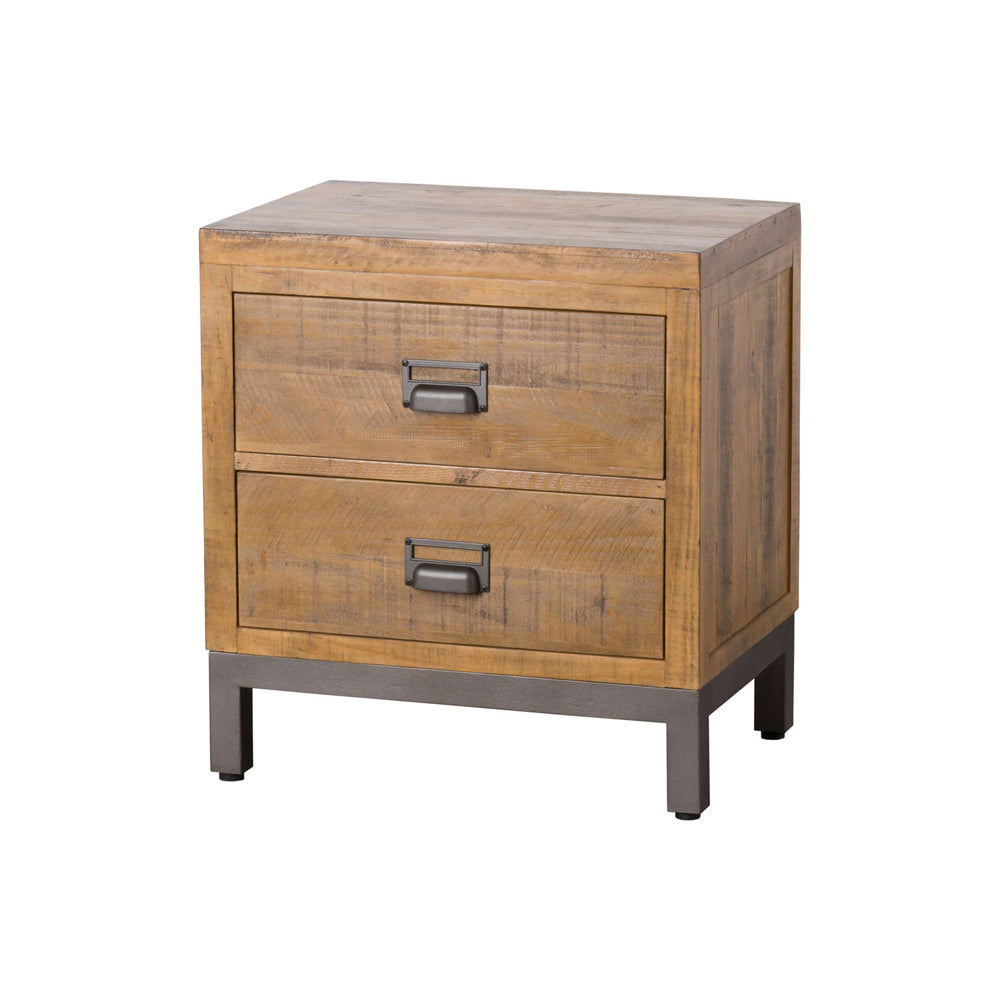 Hill Interiors The Draftsman Collection 2 Drawer Bedside Table